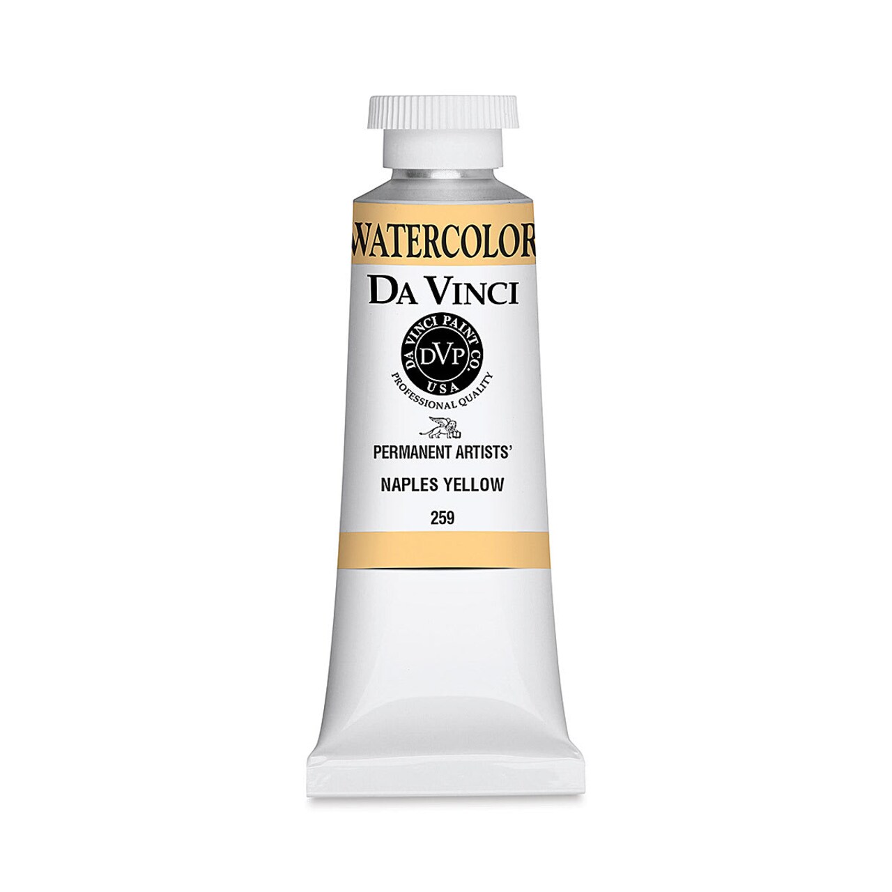 Da Vinci Artists' Permanent Watercolor - Naples Yellow, 37 ml tube
